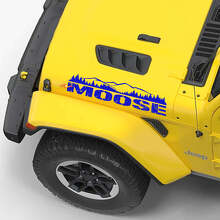 Moose Lettering Mountain Style Motorkap Vinyl Decal Set voor Jeep Wrangler_3