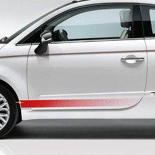 Perforated stijlstrepen zij vinyl decal sticker voor Fiat 500_3