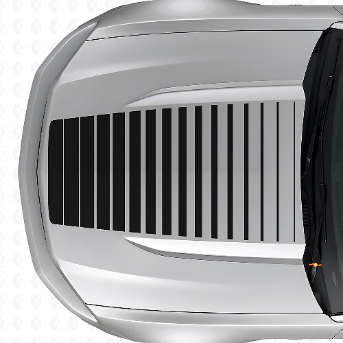 Strobe-stijl motorkap vinylsticker voor Musclecar Musclecarmodel 2015-2020