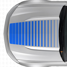 Strobe-stijl motorkap vinylsticker voor Musclecar Musclecarmodel 2015-2020_2