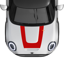 U-Stijl Rally Streep Motorkap Vinyl Decal Sticker voor MINI Cooper S 2022-2024_2