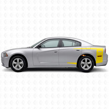 Aangepaste tekst accentstrepen bedzijde vinyl decal sticker voor Dodge Charger 2011-2014_5