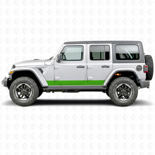 Rechte Strepen Zij Vinyl Decal Sticker voor Jeep Wrangler 2018-2027_4