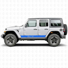 Aangepaste Omlijnde Strepen Zijvinyl Decal Sticker voor Jeep Wrangler 2018-2027_3