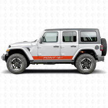 Aangepaste Rechte Strepen Zijkant Vinyl Decal Sticker voor Jeep Wrangler 2018-2027_5