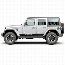 Sportletters Rechte Strepen Zijvinylsticker voor Jeep Wrangler 2018-2027_2