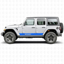 Sportletters Rechte Strepen Zijvinylsticker voor Jeep Wrangler 2018-2027_3