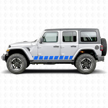 Blockstijl Strepen Zij Vinyl Decal Sticker voor Jeep Wrangler 2018-2027_3
