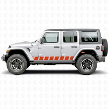 Blockstijl Strepen Zij Vinyl Decal Sticker voor Jeep Wrangler 2018-2027_5