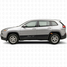 Aangepaste Rechte Strepen Zij Vinyl Decal Sticker voor Jeep Cherokee 2014-2023_2