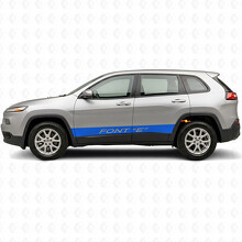 Aangepaste Rechte Strepen Zij Vinyl Decal Sticker voor Jeep Cherokee 2014-2023_3