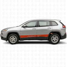 Aangepaste Rechte Strepen Zij Vinyl Decal Sticker voor Jeep Cherokee 2014-2023_4