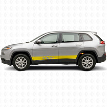 Sportlettering omlijning strepen zij vinyl decal sticker voor Jeep Cherokee 2014-2023_6