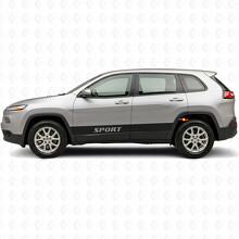 Sportletters Rechte Strepen Zij Vinyl Decal Sticker voor Jeep Cherokee 2014-2023_2