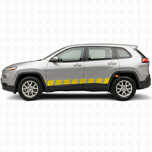Blockstijl Strepen Zij Vinyl Decal Sticker voor Jeep Cherokee 2014-2023_6