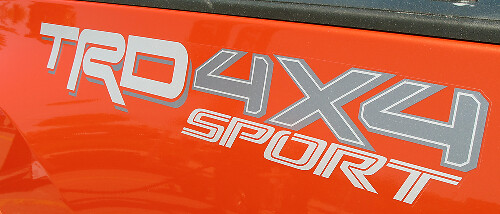 TRD 4x4 Sport Vinylsticker voor zijdeur van Toyota Tacoma