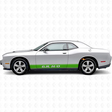 6,1L H/O Omlijning Strepen Rocker Panel Vinyl Decal Sticker voor Dodge Challenger_3