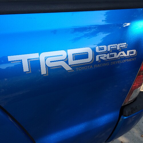2 zijde Toyota TRD Truck Off Road 4x4 Toyota Racing Tacoma Decal Vinyl Sticker#3
