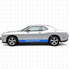 High Output Outline Strepen Zij Vinyl Decal Sticker voor Dodge Challenger_2