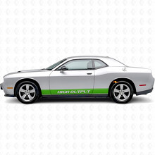 High Output Outline Strepen Zij Vinyl Decal Sticker voor Dodge Challenger_3