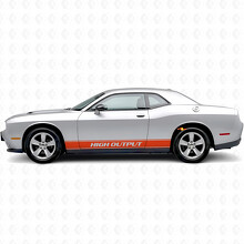 High Output Outline Strepen Zij Vinyl Decal Sticker voor Dodge Challenger_4