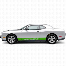 Hoge Output Rechte Strepen Zijvinyl Decal Sticker voor Dodge Challenger_3