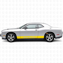Hoge Output Rechte Strepen Zijvinyl Decal Sticker voor Dodge Challenger_5