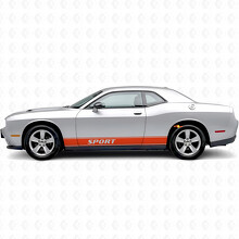 Sport Outline Strepen Zij Vinyl Decal Sticker voor Dodge Challenger_4
