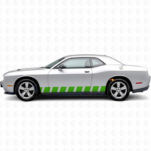 Blockstijl Strepen Zij Vinyl Decal Sticker voor Dodge Challenger_3