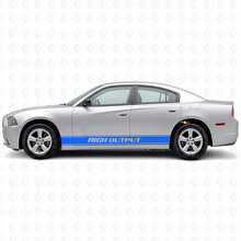 High Output Outline Strepen Zij Vinyl Decal Sticker voor Dodge Charger 2011-2014_2