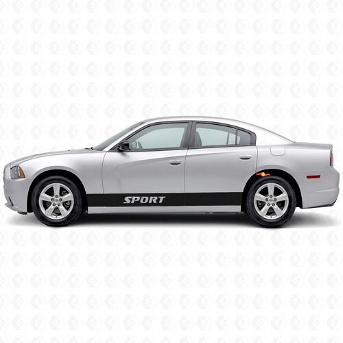 Sport rechte strepen zij vinyl decal sticker voor Dodge Charger 2011-2014