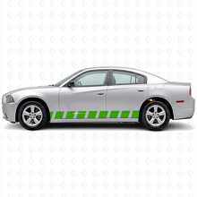 Zijstrepen in blokstijl vinyl decal sticker voor Dodge Charger 2011-2014_3