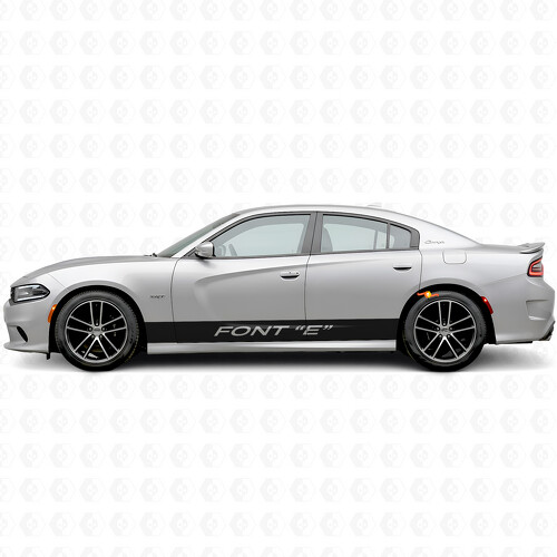 Aangepaste rechte strepen zijvinylsticker voor Dodge Charger 2015-2026