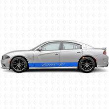 Aangepaste rechte strepen zijvinylsticker voor Dodge Charger 2015-2026_2