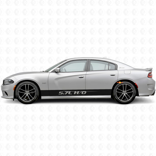 5.7L H/O rechte strepen zij vinyl decal sticker voor Dodge Charger 2015-2026