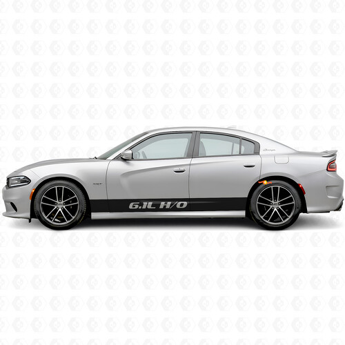 6.1L H/O Rechte Strepen Zijvinyl Sticker voor Dodge Charger 2015-2026