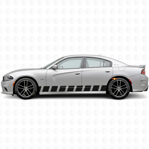 Blockstijl Strepen Zij Vinyl Decal Sticker voor Dodge Charger 2015-2026