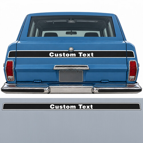 Achterklepstreep Vinyl Decal Kit voor Jeep Cherokee Chief 1978