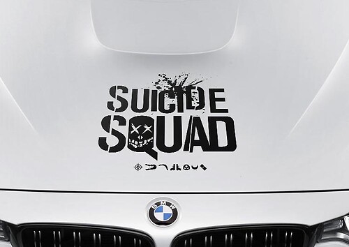 DC Suicide Squad Motorkap Vinyl Decal Sticker
