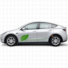 Groene Energieschakelaar Stijl Zijdeur Vinyl Decal Sticker voor Tesla Model Y_3