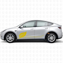 Groene Energieschakelaar Stijl Zijdeur Vinyl Decal Sticker voor Tesla Model Y_5