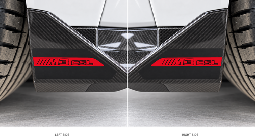 2 stuks voor BMW M3 CSL Front Splitter Vinyl Decal Sticker Set voor BMW M3 CSL 2024