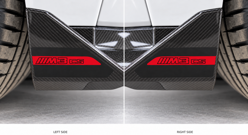 2 stuks voor BMW M3 CSL Voorste Splitter Vinyl Decal Sticker Set voor BMW M3 CS 2024