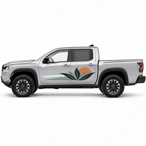 Agave Solstice Desert Sun Zijdeur Vinyl Decal Sticker voor Nissan Frontier