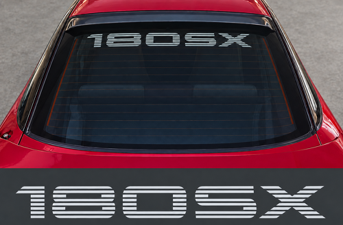 Nissan 180SX Gestreepte Achterruit Decal Sticker graphics