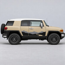 Alpine Pass Mountains zijdeur vinyl sticker voor Toyota FJ Cruiser_2