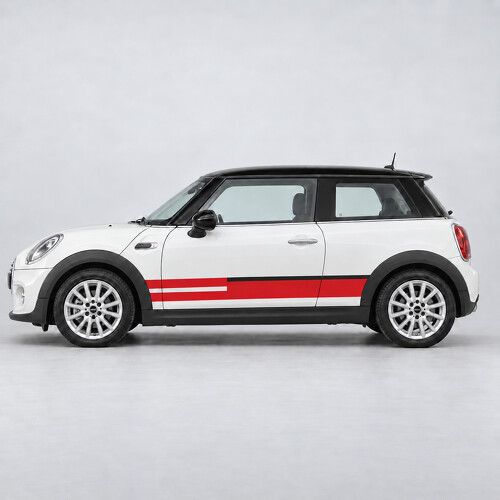 Club Sprint Strepen Zij Vinyl Decal Sticker voor MINI Cooper 2014_1