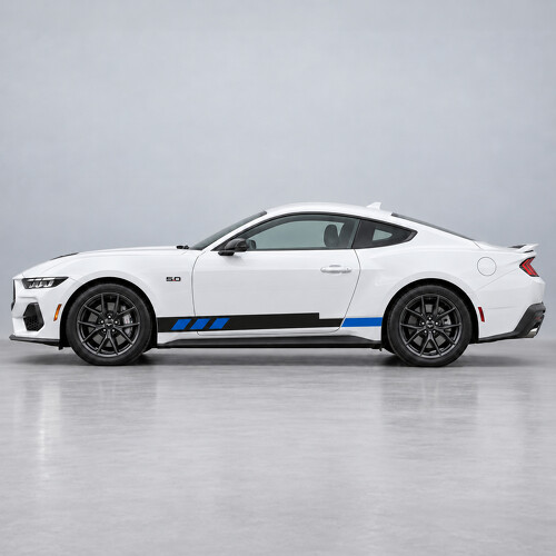 Coast Block Strepen Zij Vinyl Decal Sticker voor Ford Mustang 2024