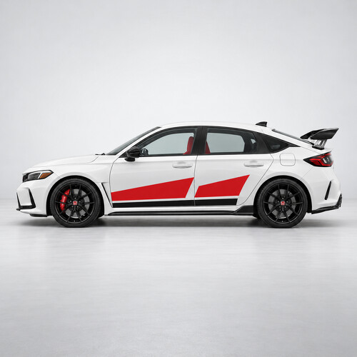 Apex Split Racing Graphics Zijvinyl Decal Sticker voor Honda Civic 2023