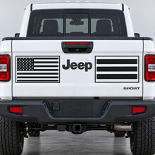 Gekaderde Vlag Achterklep Vinyl Sticker voor Jeep Gladiator 2023_2